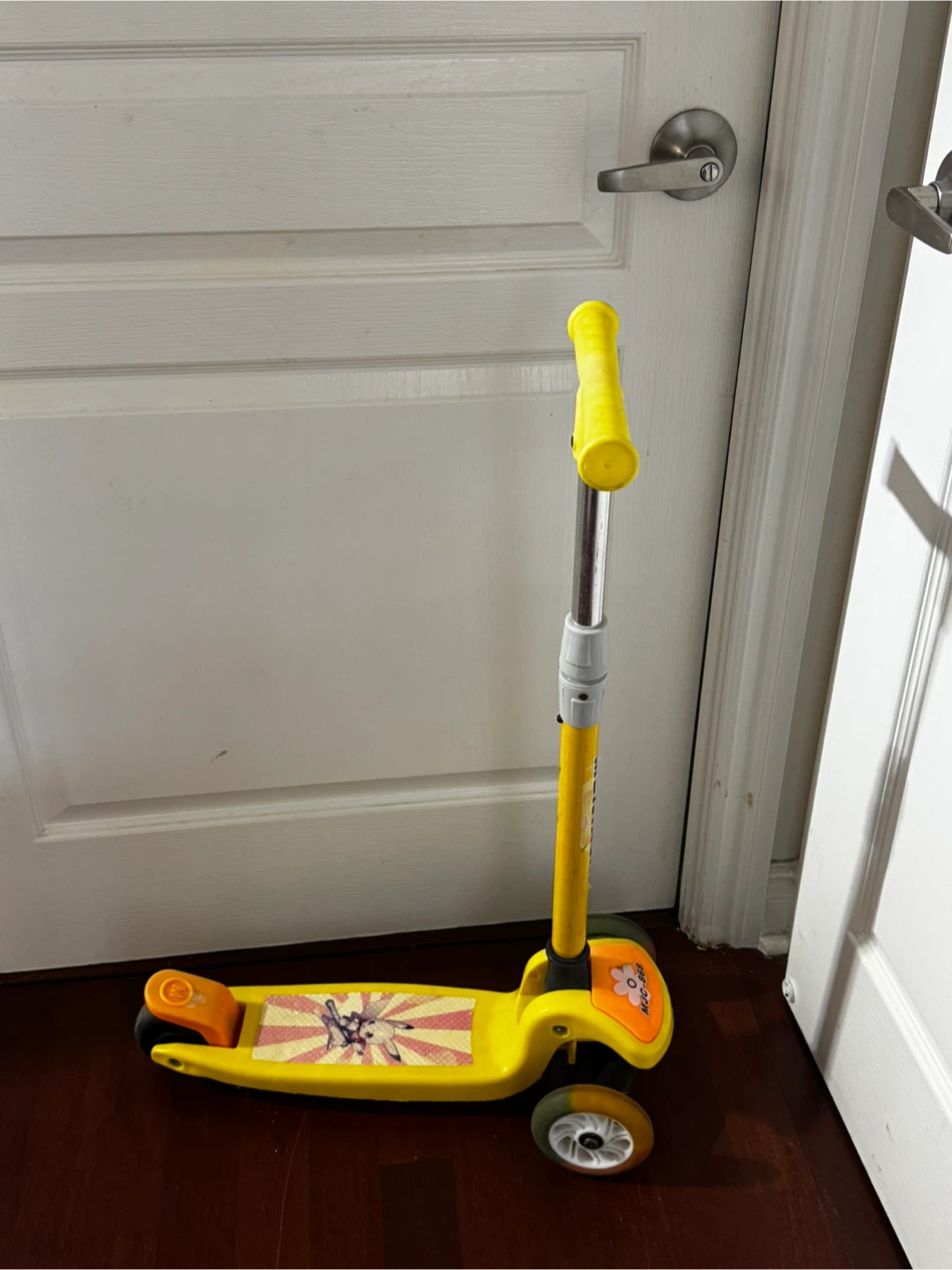 Yellow 3-Wheel Kids Scooter