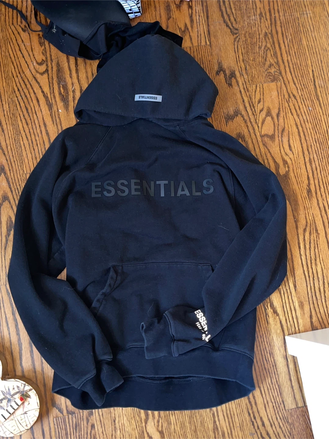Black Essentials Fear of God Hoodie
