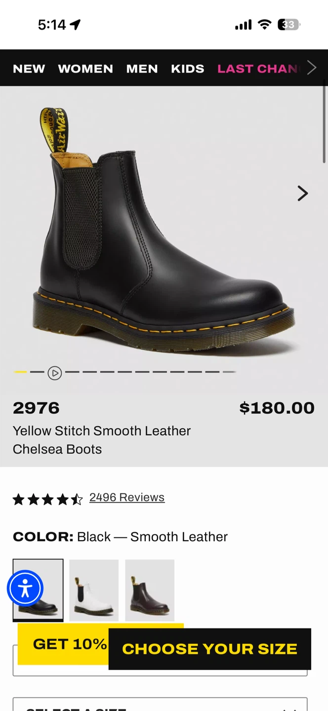 Dr. Martens 2976 size 7 - photo 2