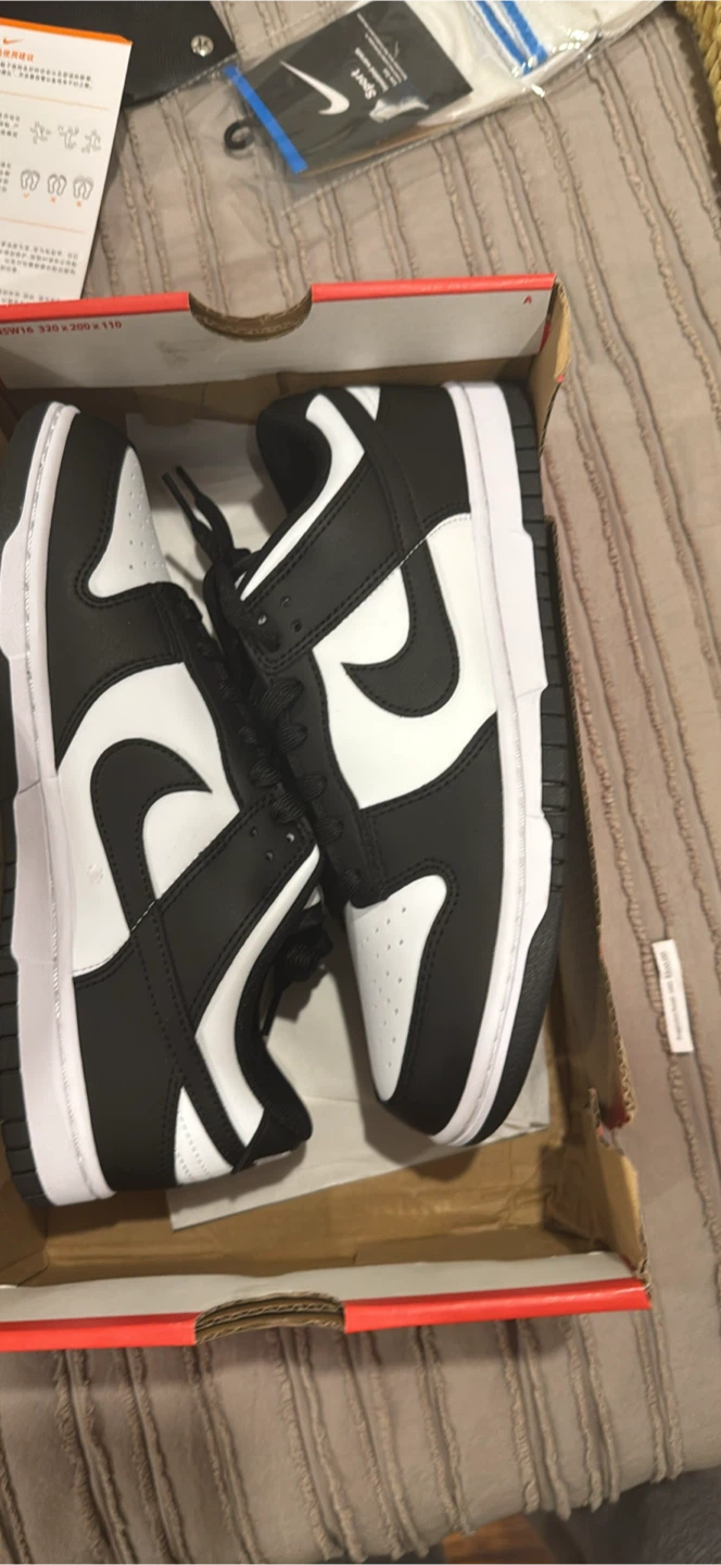 Nike Dunk Low Retro Black White Sneakers - photo 2