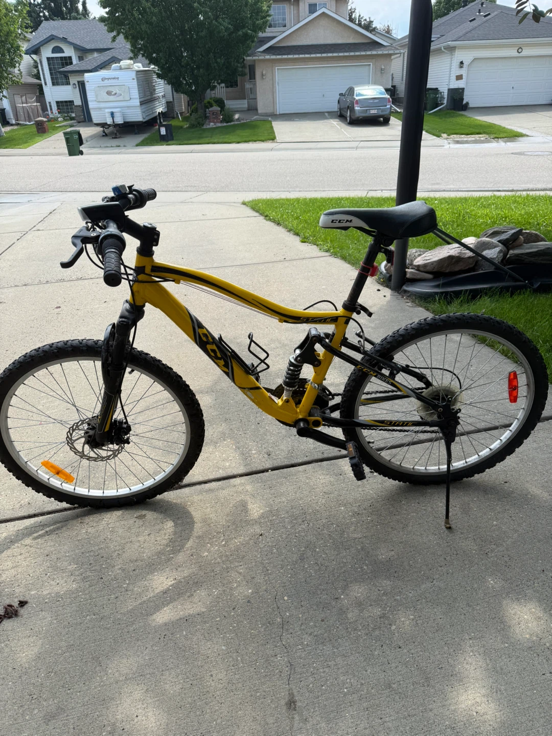 CCM Yellow Full Suspension Mountain Bike - photo 3