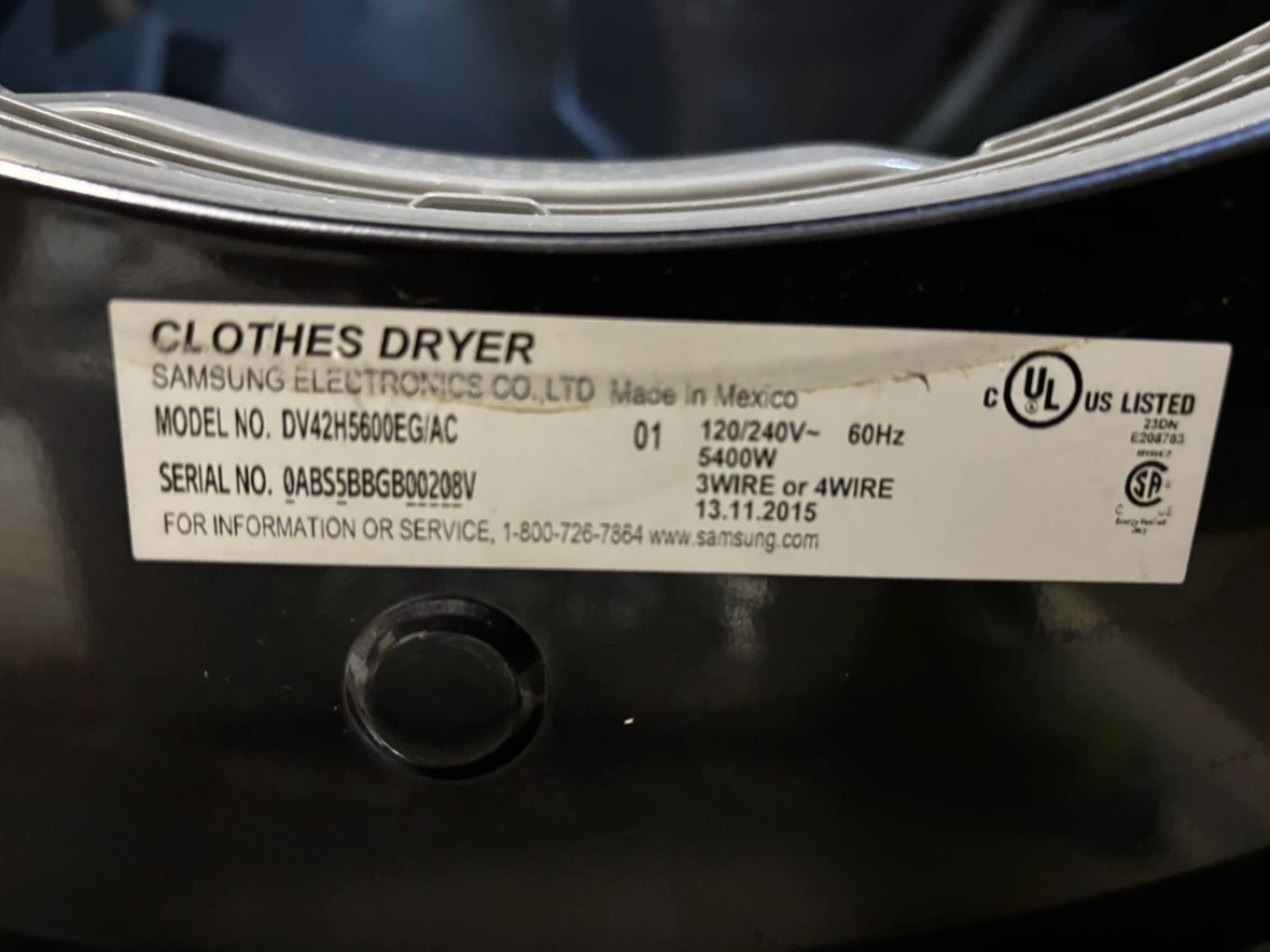 Samsung Electric Dryer - photo 5