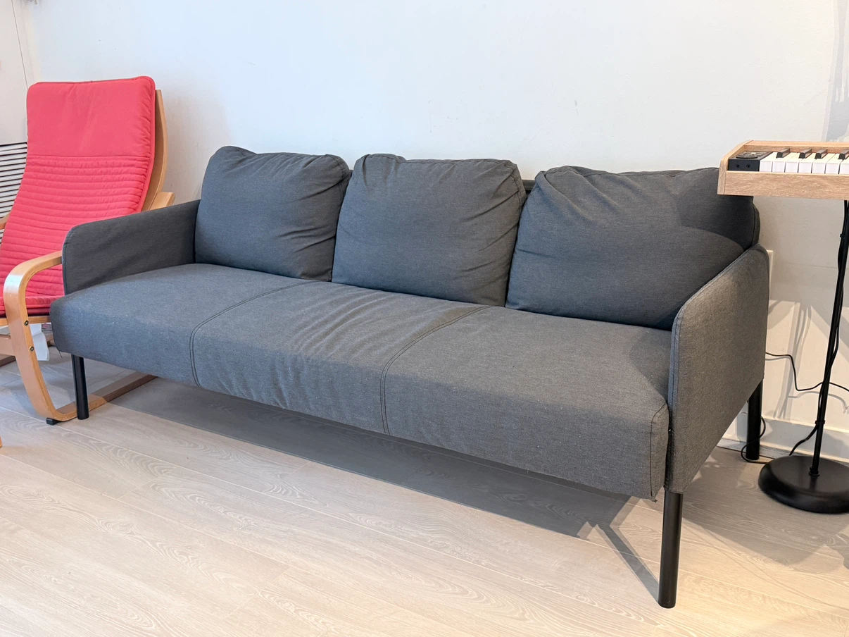 IKEA Glostad sofa, knisa dark gray