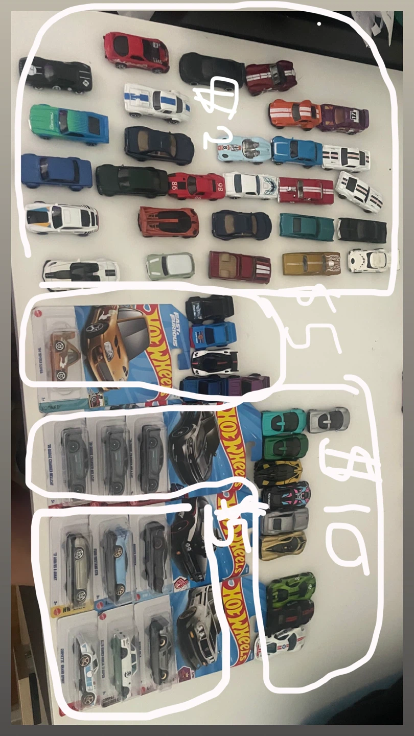 Hot Wheels Die-cast Cars Assorted Lot