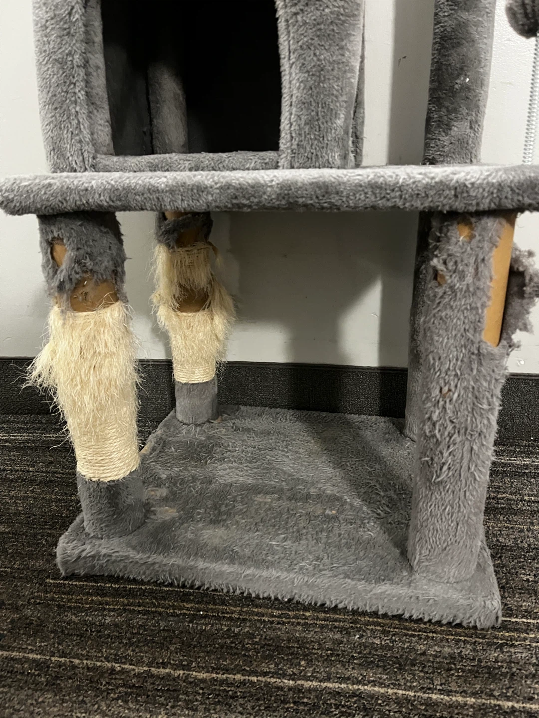 57” Grey Multi-Level Cat Tree Condo - photo 3