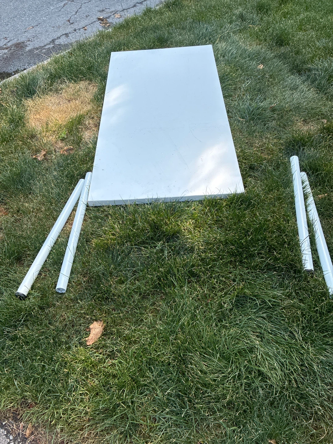 White Table Top with Legs