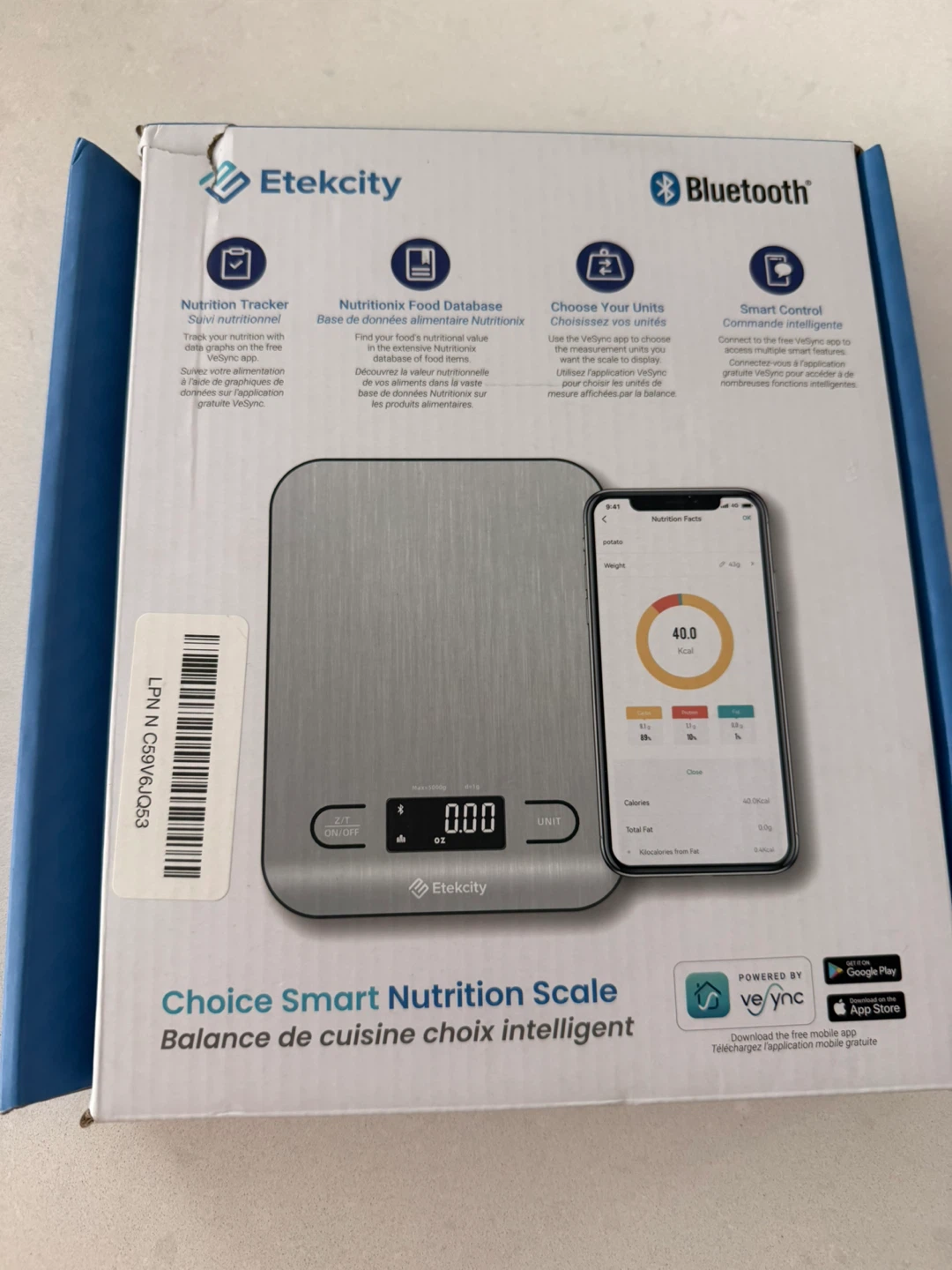 Etekcity Choice Smart Nutrition Scale - photo 2