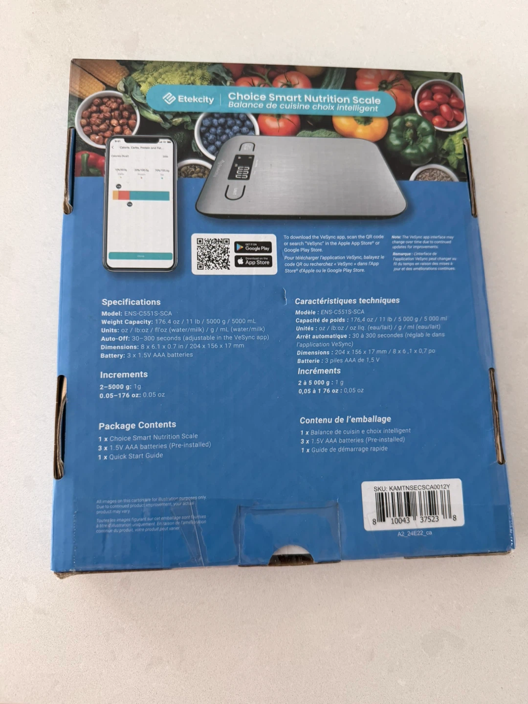 Etekcity Choice Smart Nutrition Scale - photo 3