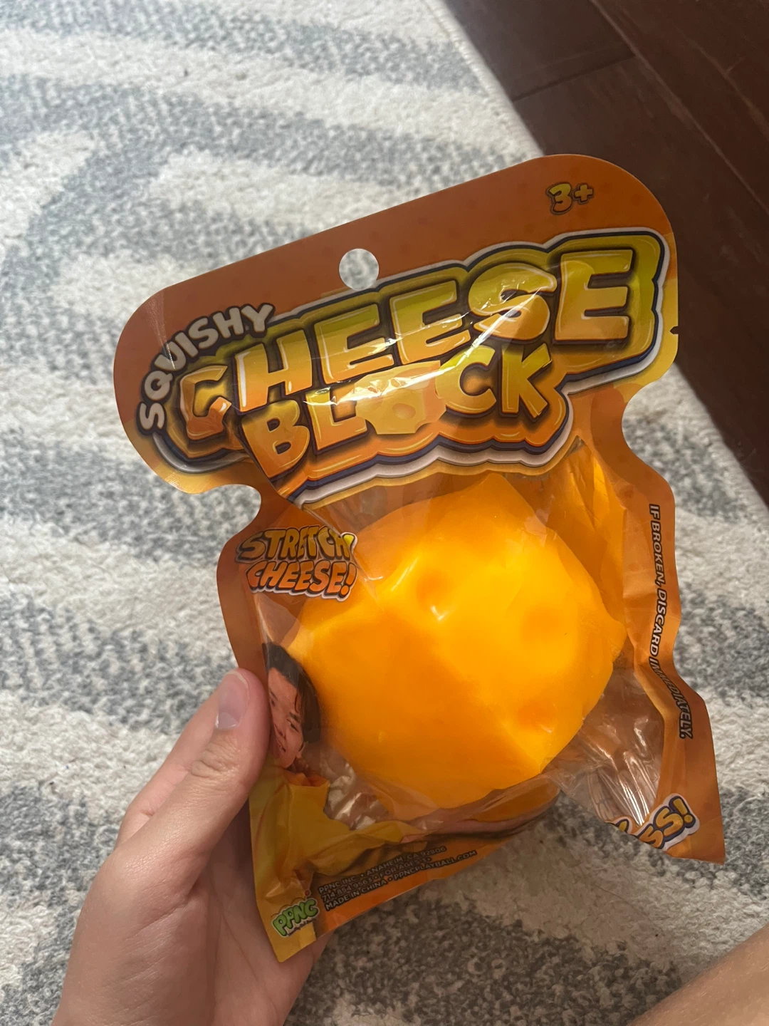 Viral Squishy Cheese Block Toy - photo 2