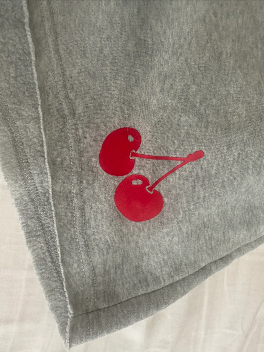 Grey Cherry Print Shorts - photo 2