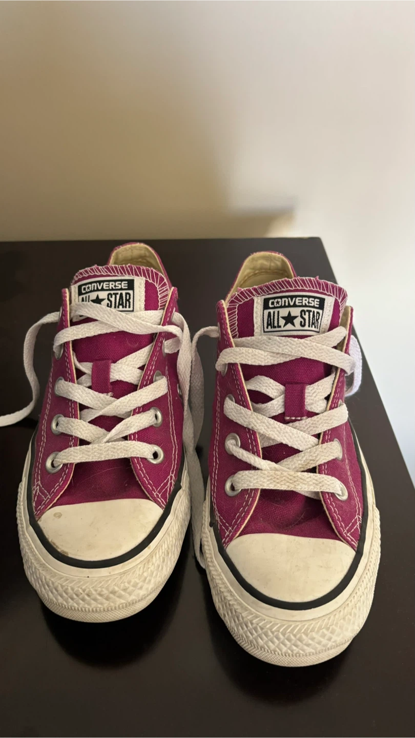 Converse All Star Low Top Shoes - Purple