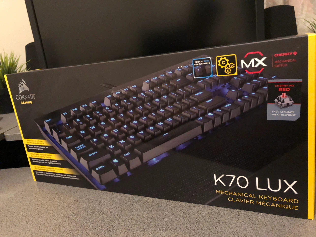 Corsair K70 LUX keyboard.