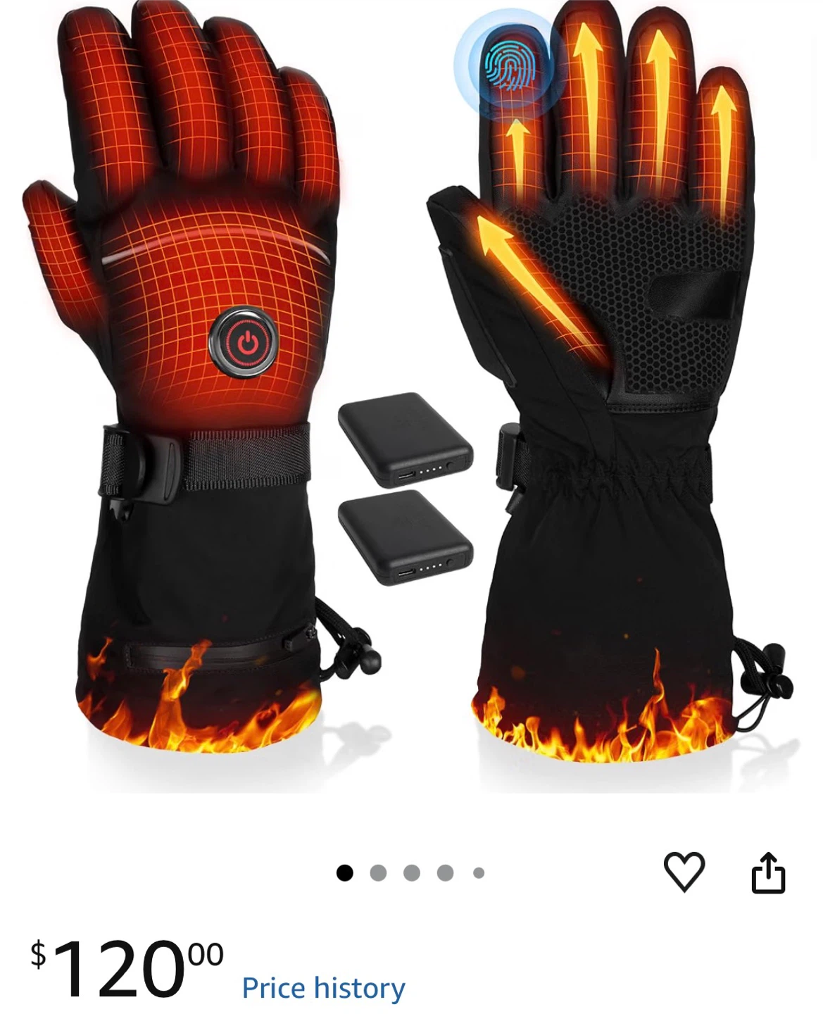 Rechargeable Heated Gloves