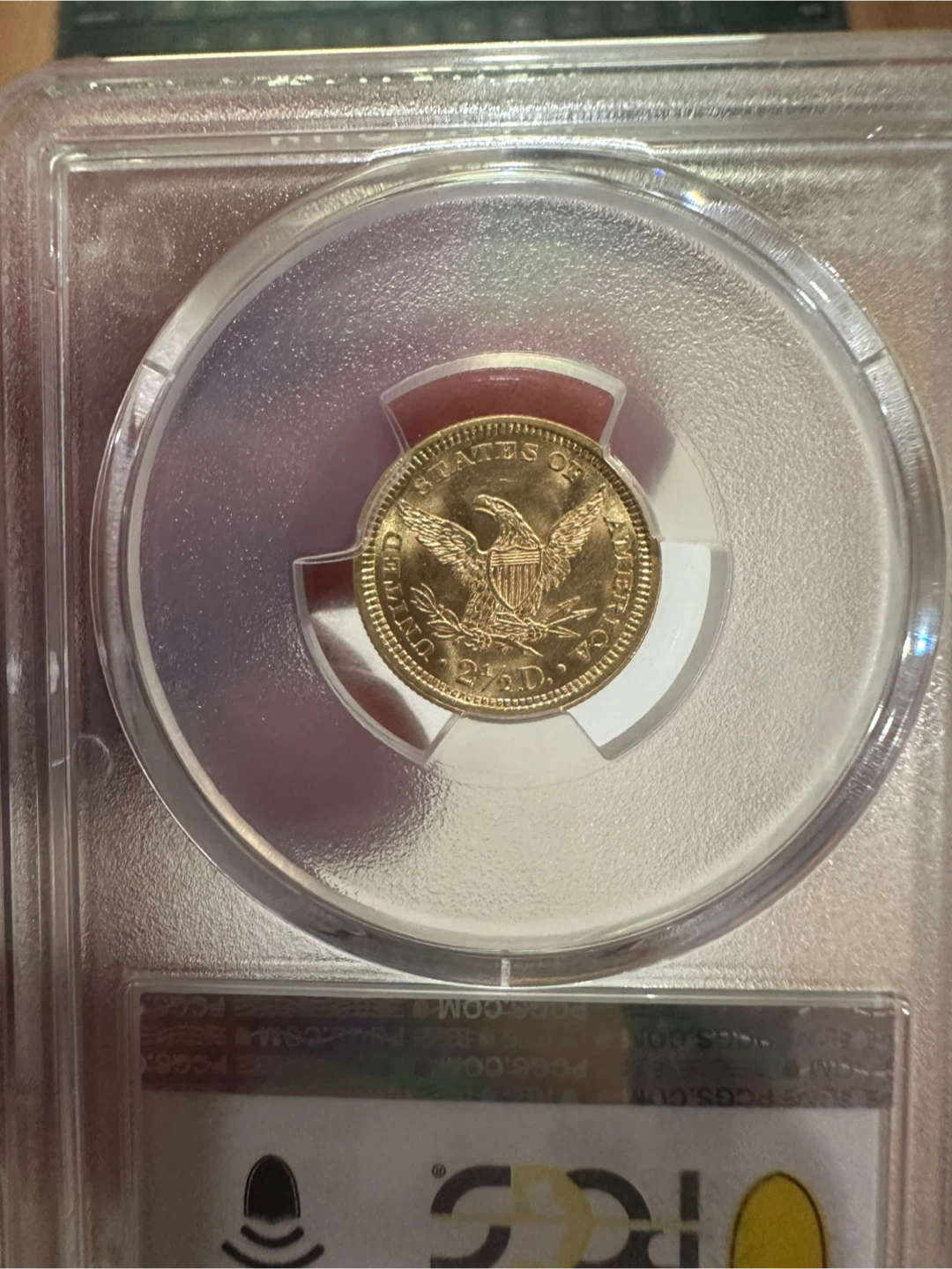 1861 $2.50 Gold Coin - PCGS MS63 - photo 2