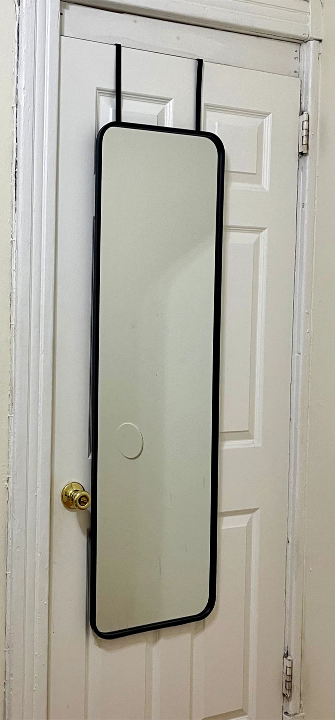 Over-the-Door Full-Length Mirror — Black (Room Essentials)