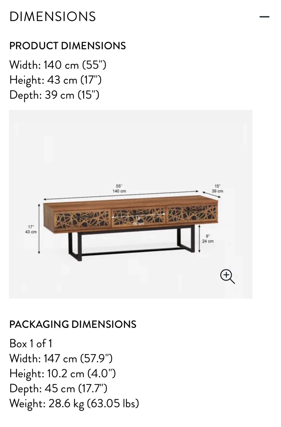 Wooden Coffee Table with Decorative Front - photo 3