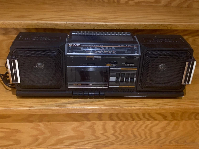 Sharp 2-Way 4-Speaker Boombox