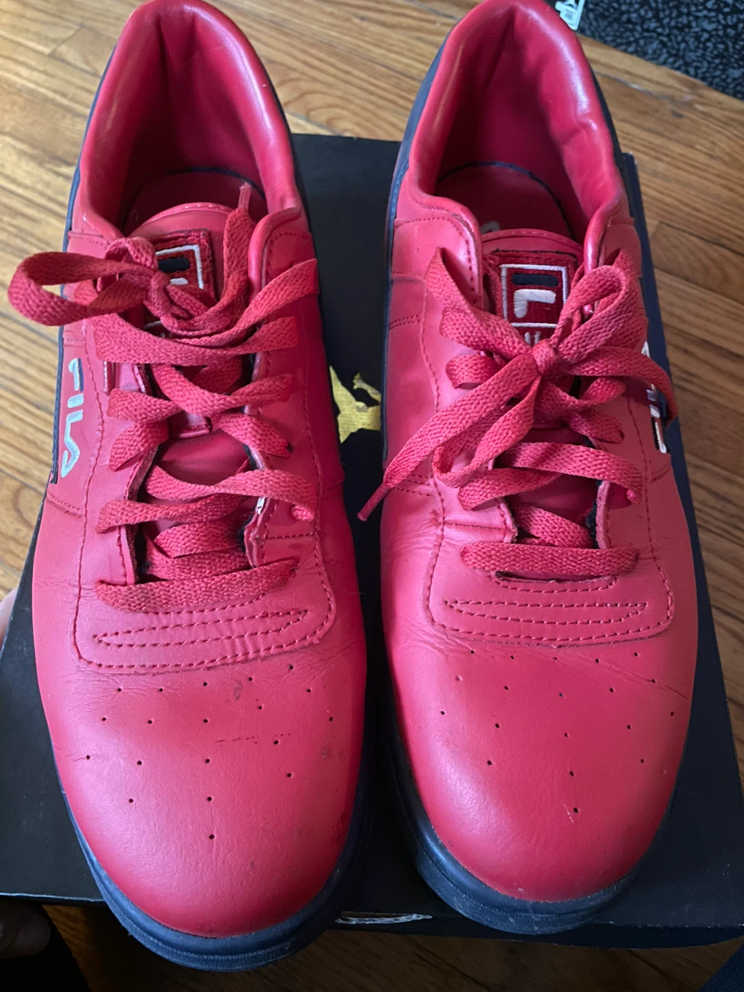 Fila Red Leather Sneakers - photo 2