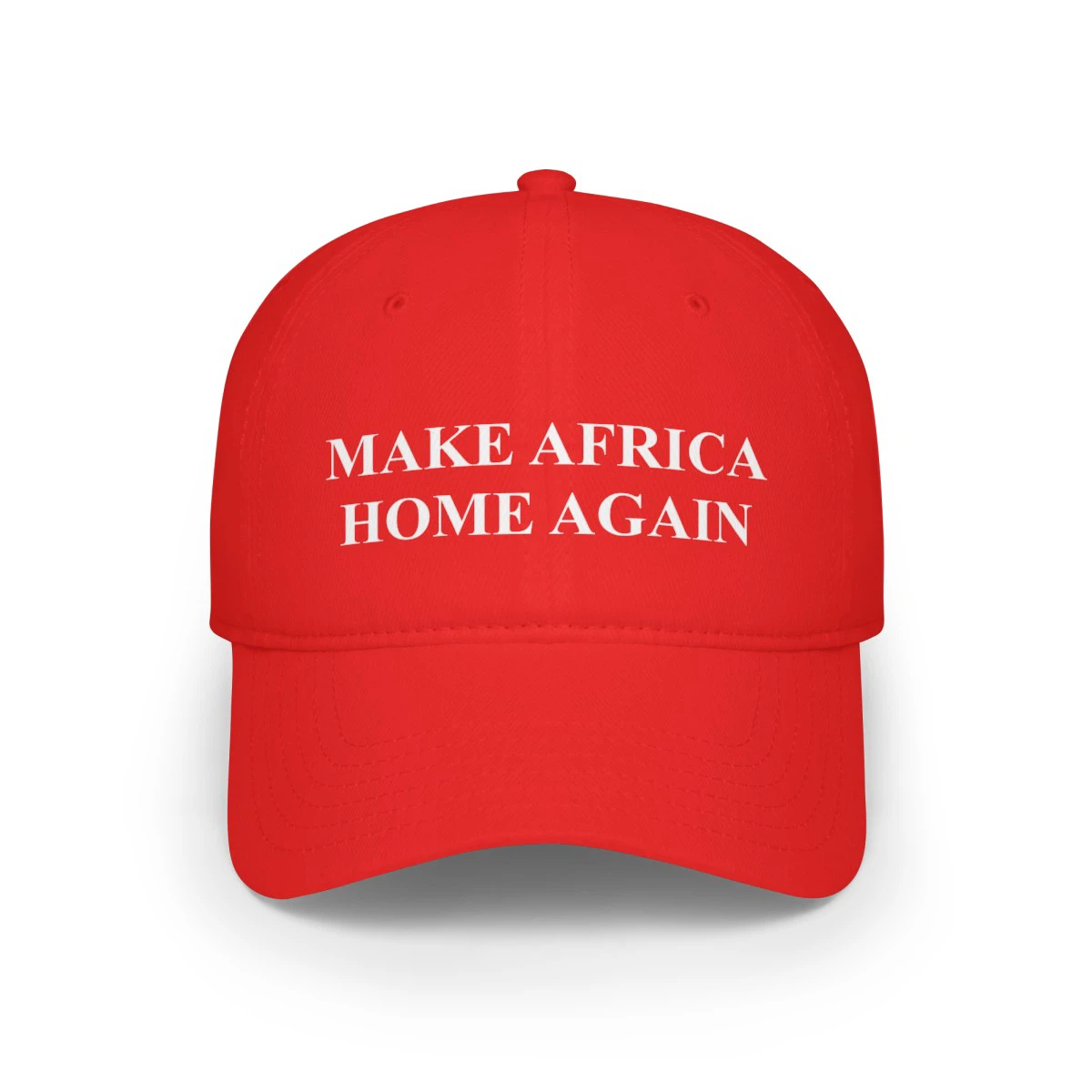 Red Baseball Cap - Make Africa Home Again