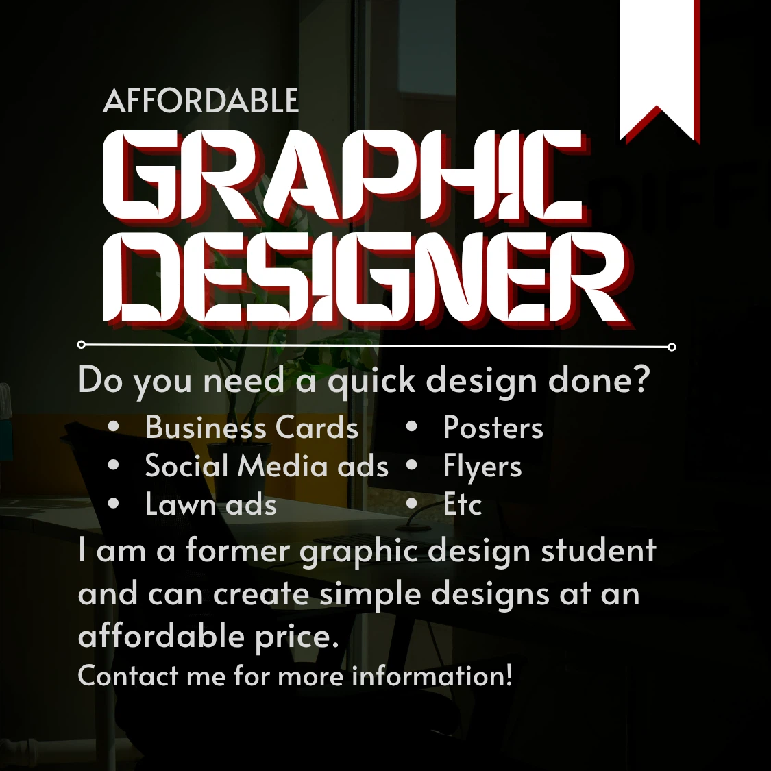 AFFORDABLE GRAPHIC DESIGNER