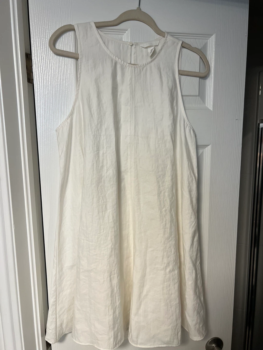 H&M White Sleeveless Dress Size M
