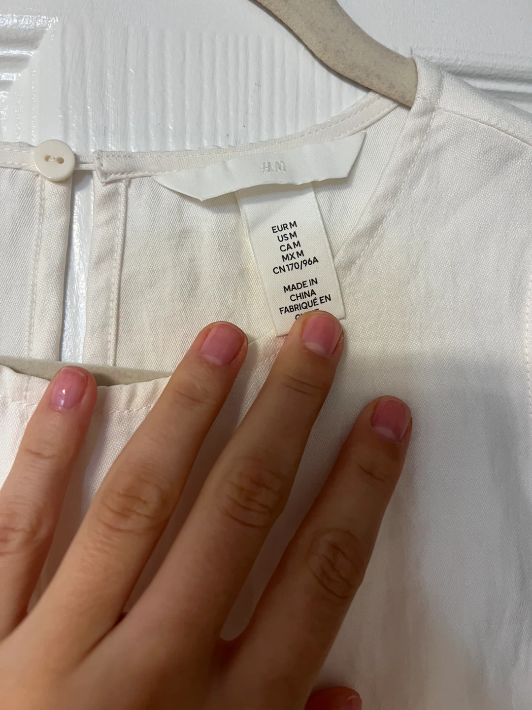 H&M White Sleeveless Dress Size M - photo 2