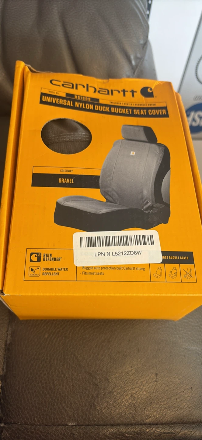 Carhartt Universal Nylon Duck Bucket Seat Cover - Gravel - photo 2