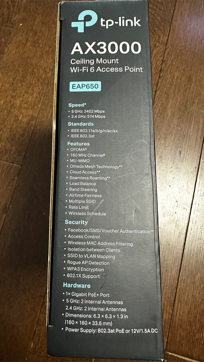 tp-link AX3000 Wi-fi 6 Access Point EAP650 - photo 5