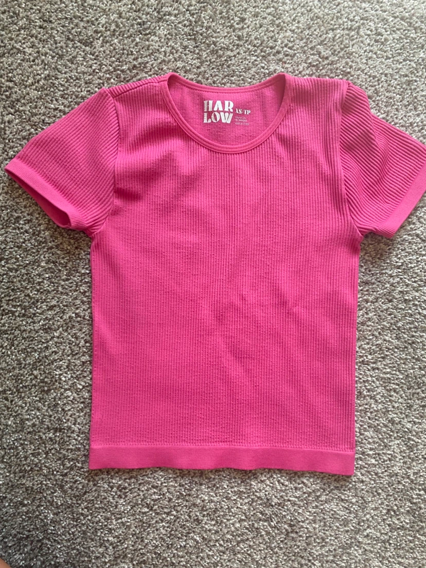 Boasthouse Ribbed Knit Top - Pink XS