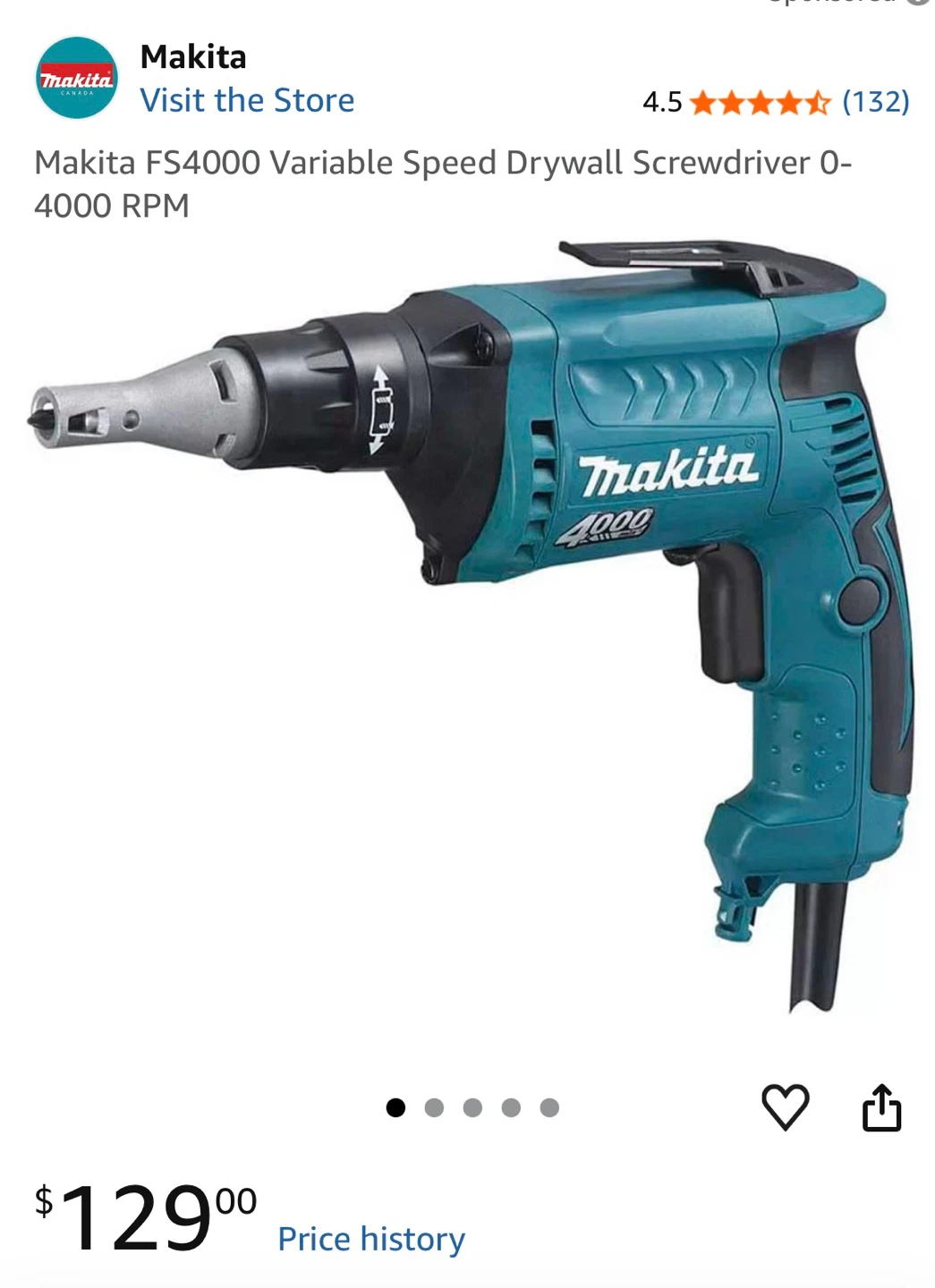 Makita FS4000 Drywall Screwdriver