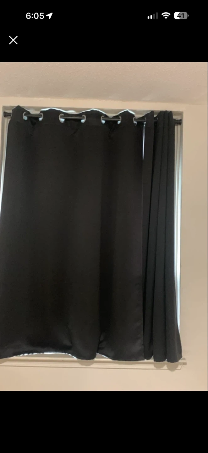 Black Curtains (Pair) - photo 2