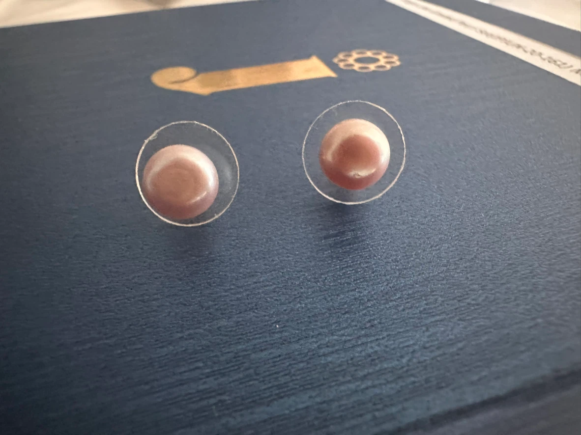 Pink pearl Stud Earrings - photo 4