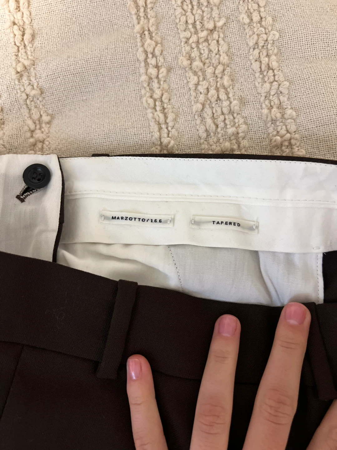 ARKET Tapered Trousers - Brown - photo 5