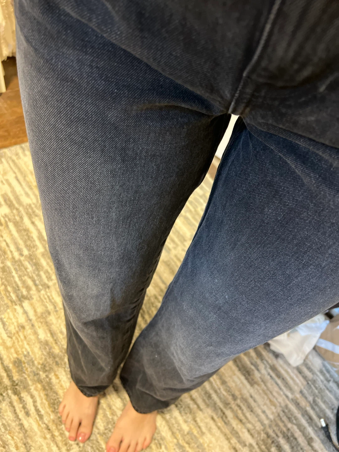ZARA Black Denim Jeans Size 6 - photo 2
