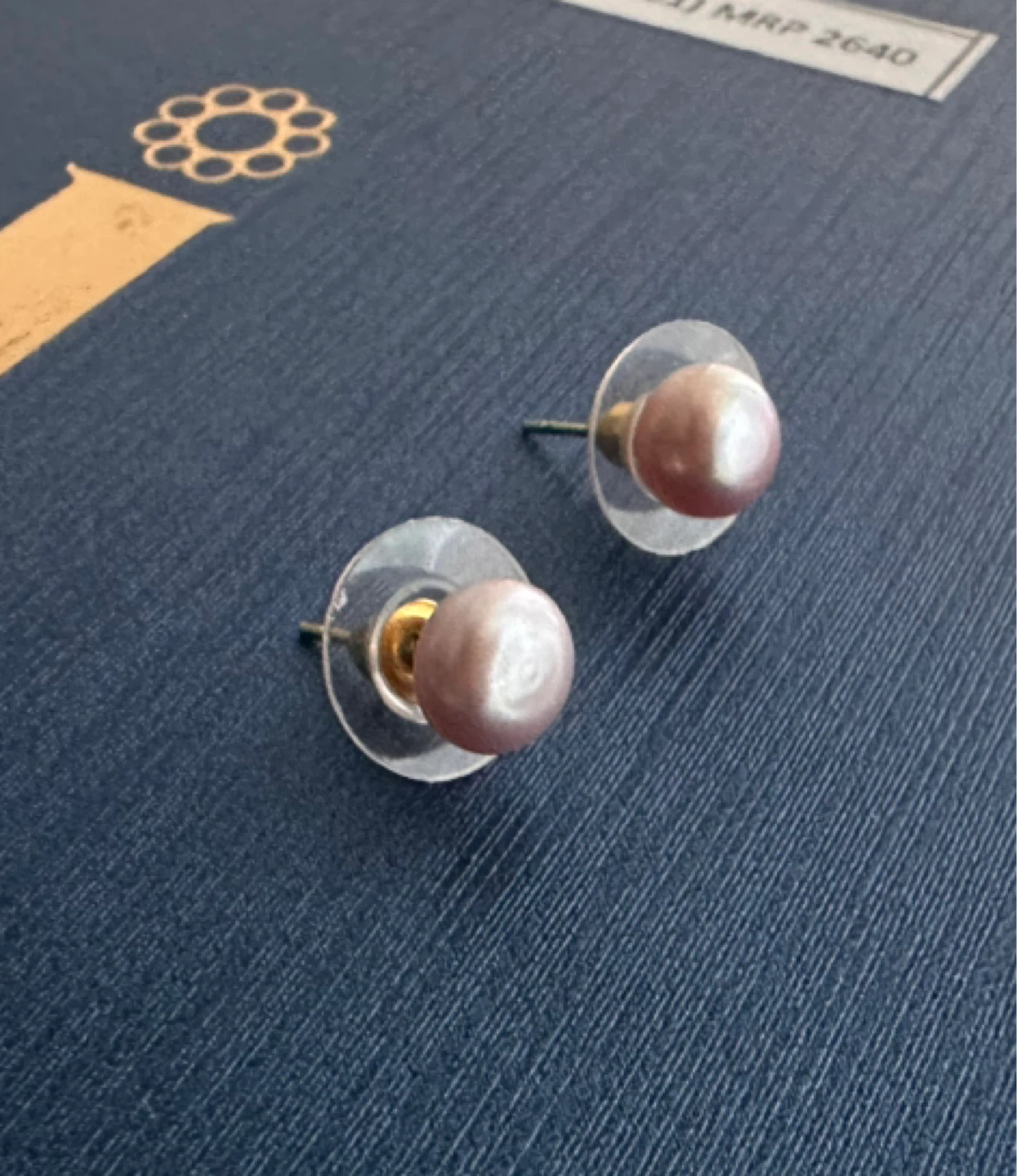 Pink pearl Stud Earrings - photo 2
