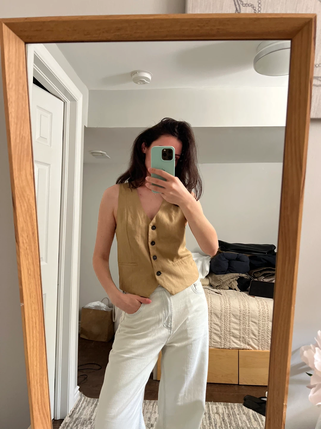 Zara Tan Vest