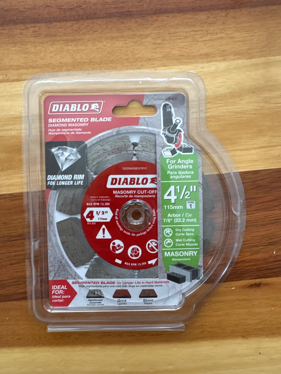 Diablo Diamond Segmented Masonry Cut-Off Blade 4 1/2"