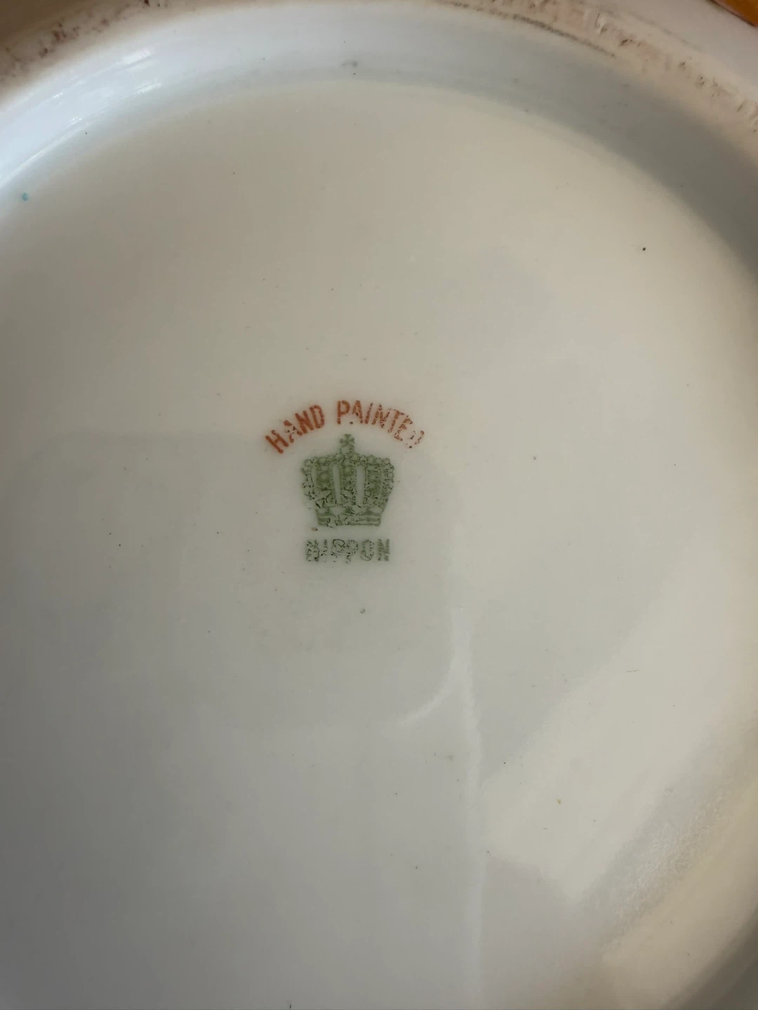 Vintage Hand Painted Nippon Porcelain Trinket Box - photo 3