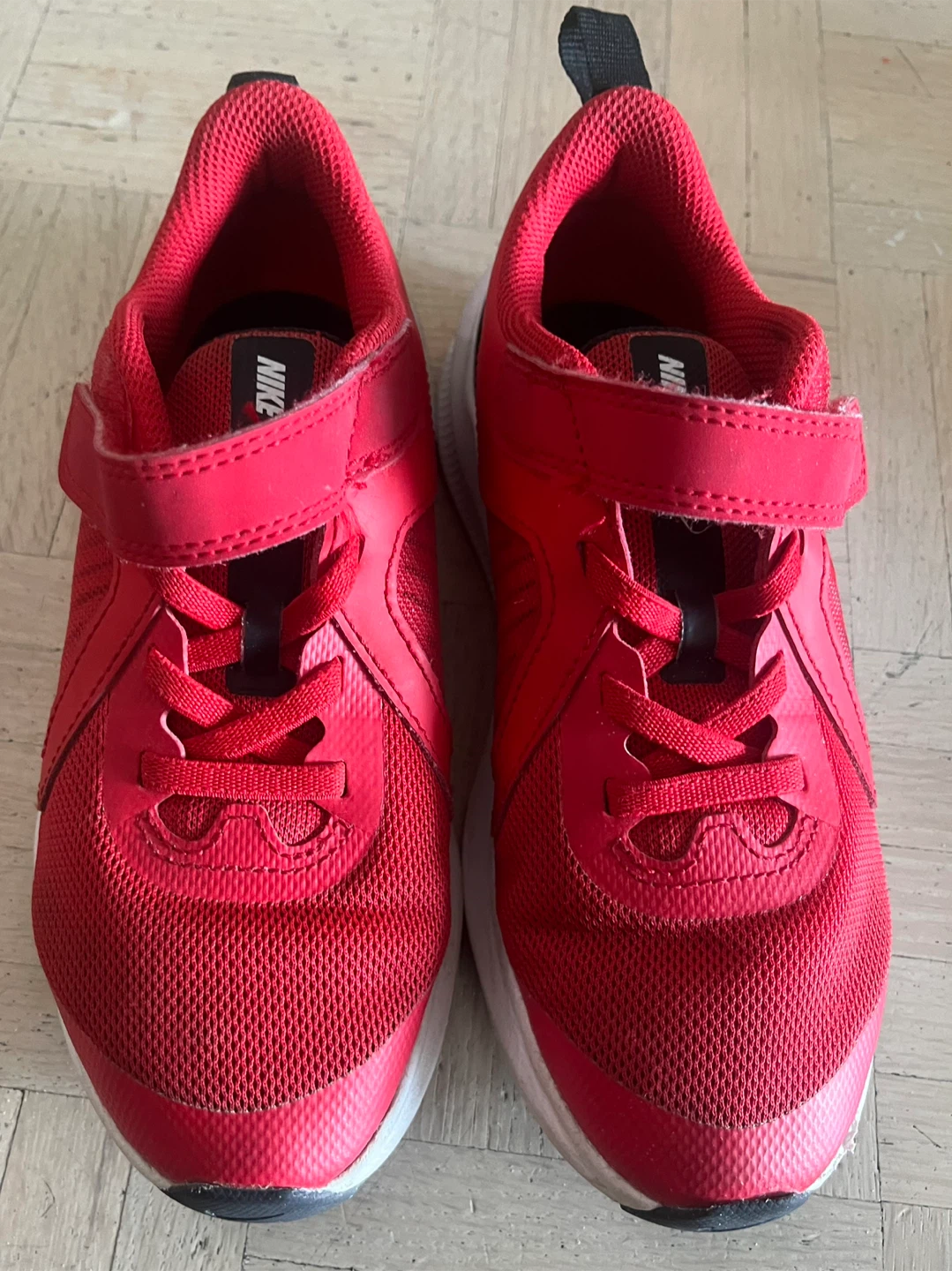 Nike Downshifter Kids Red Running Shoes Size 13C