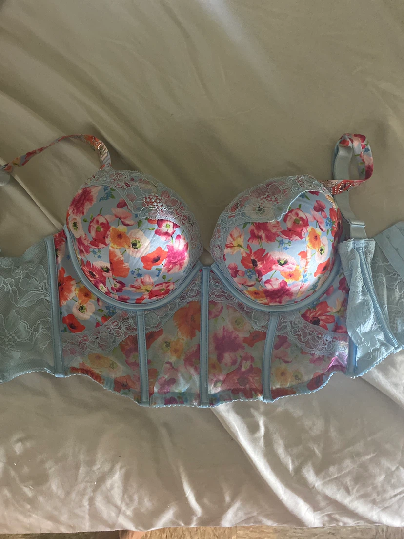 Victoria's Secret Floral Corset Bra 32DD