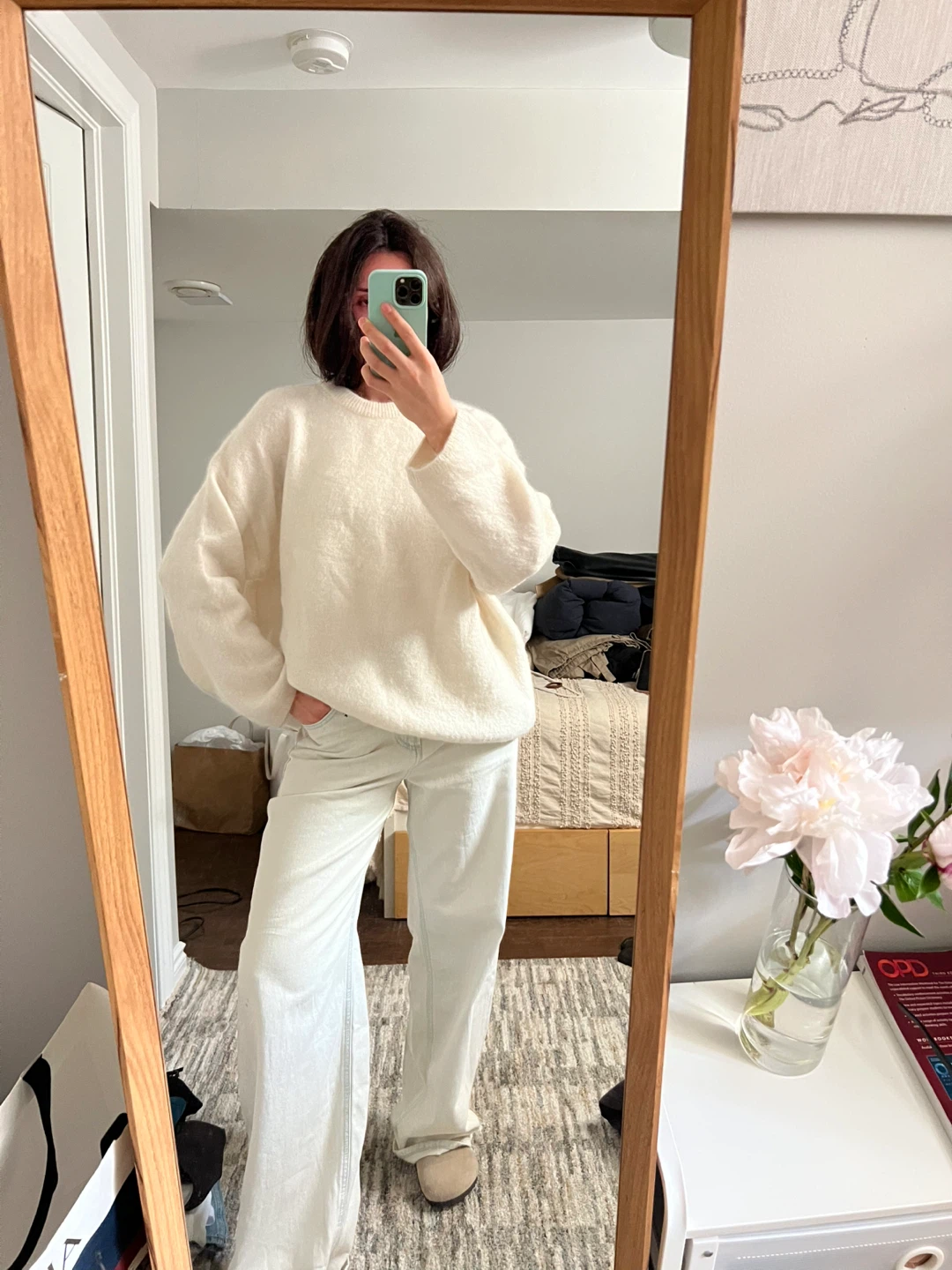 H&M Edition Cream Fuzzy Sweater - photo 2