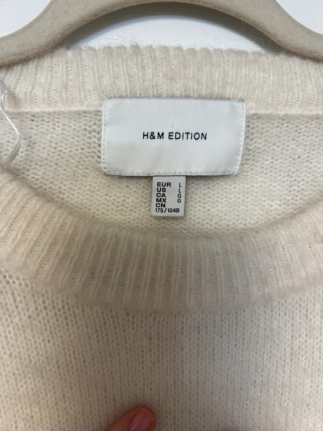 H&M Edition Cream Fuzzy Sweater - photo 3