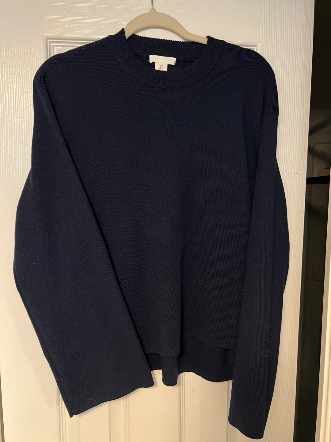 H&M Navy Blue Knit Sweater - Size S - photo 3