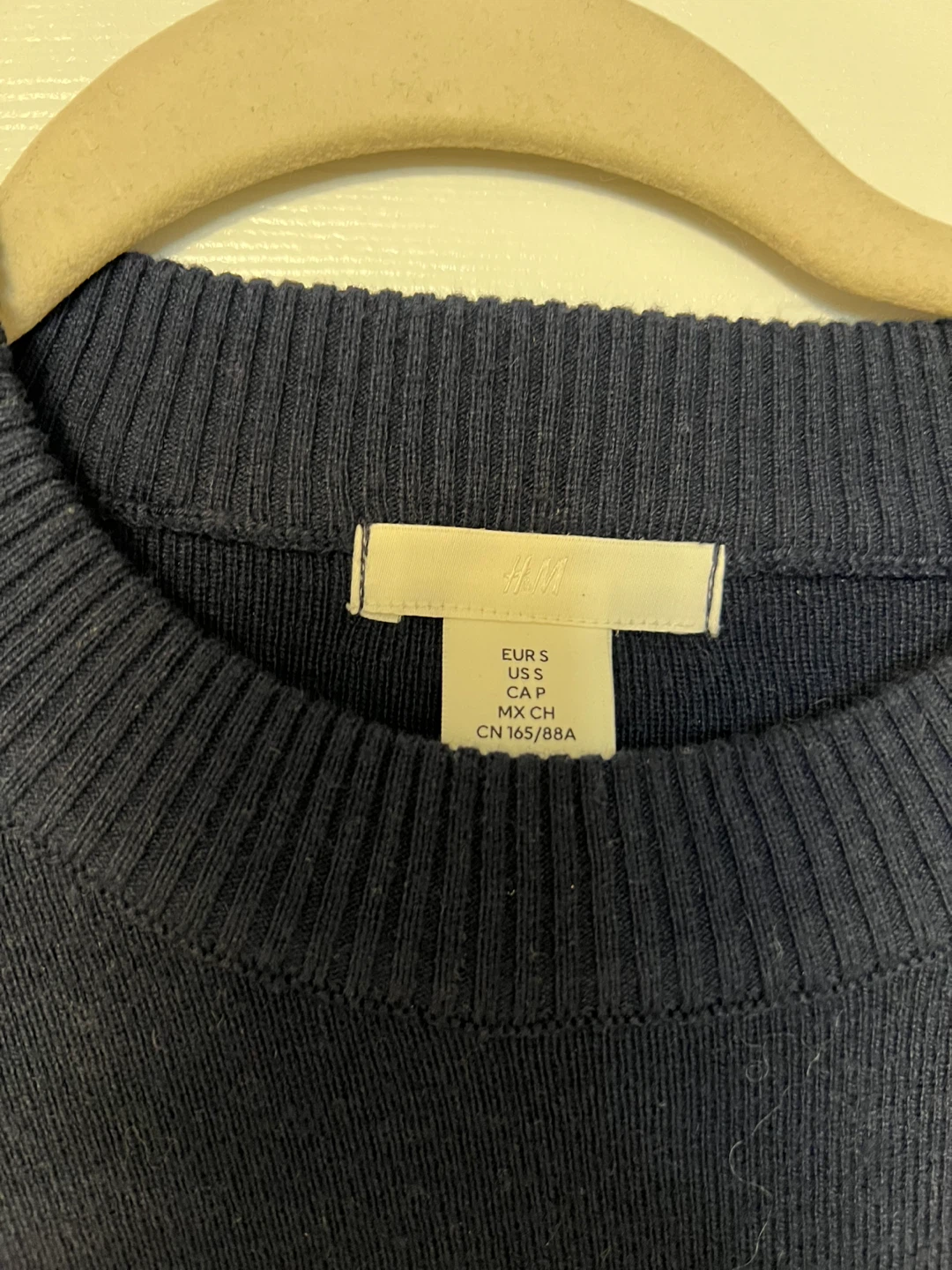 H&M Navy Blue Knit Sweater - Size S - photo 4