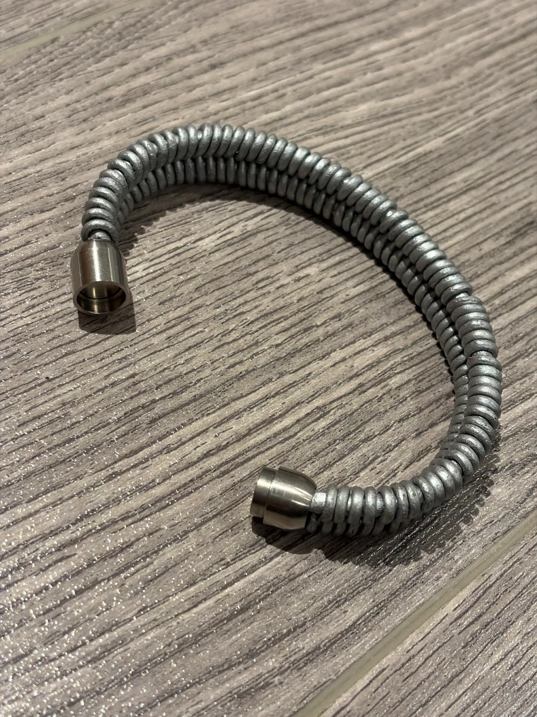 Silver Coil Bracelet with Magnetic Clasp - photo 2