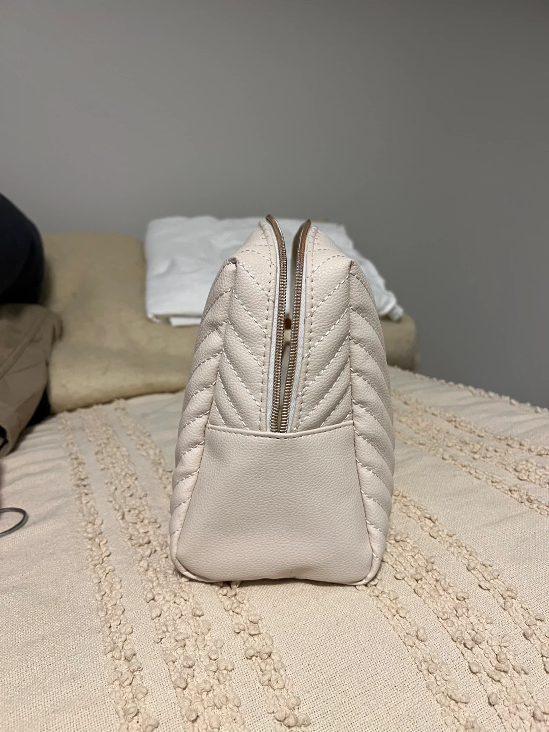 Davroe Quilted Cosmetic Bag - Cream - photo 2