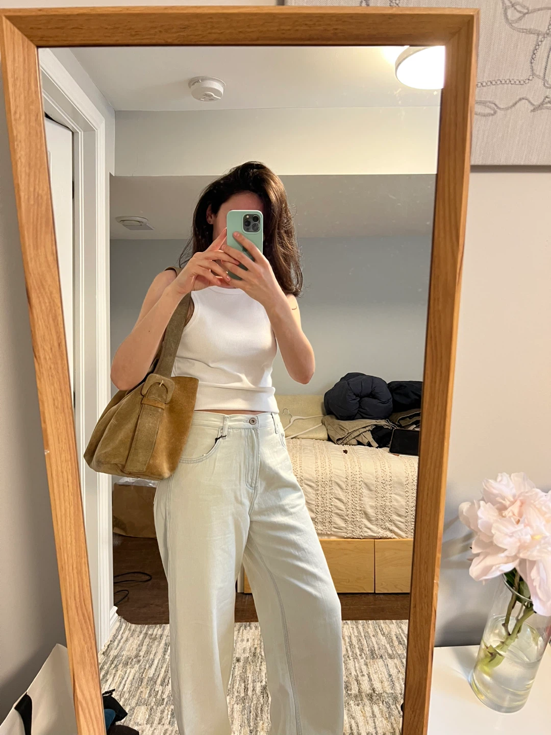Arket Suede Shoulder Bag