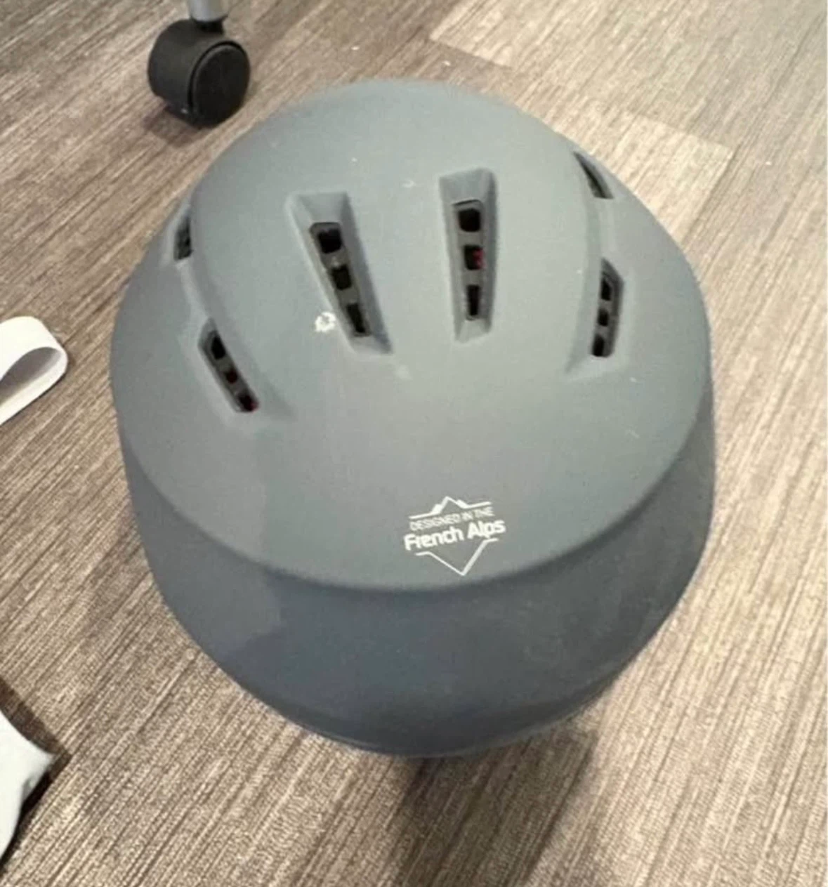 Gray Ski Helmet