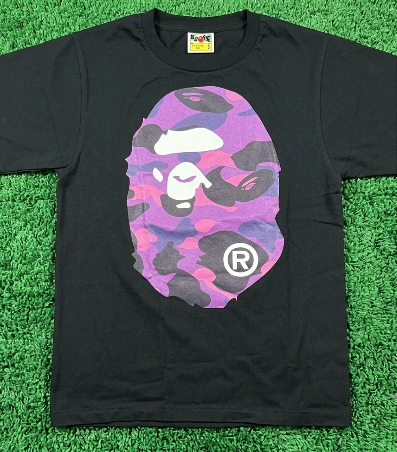 A Bathing Ape black purple camo