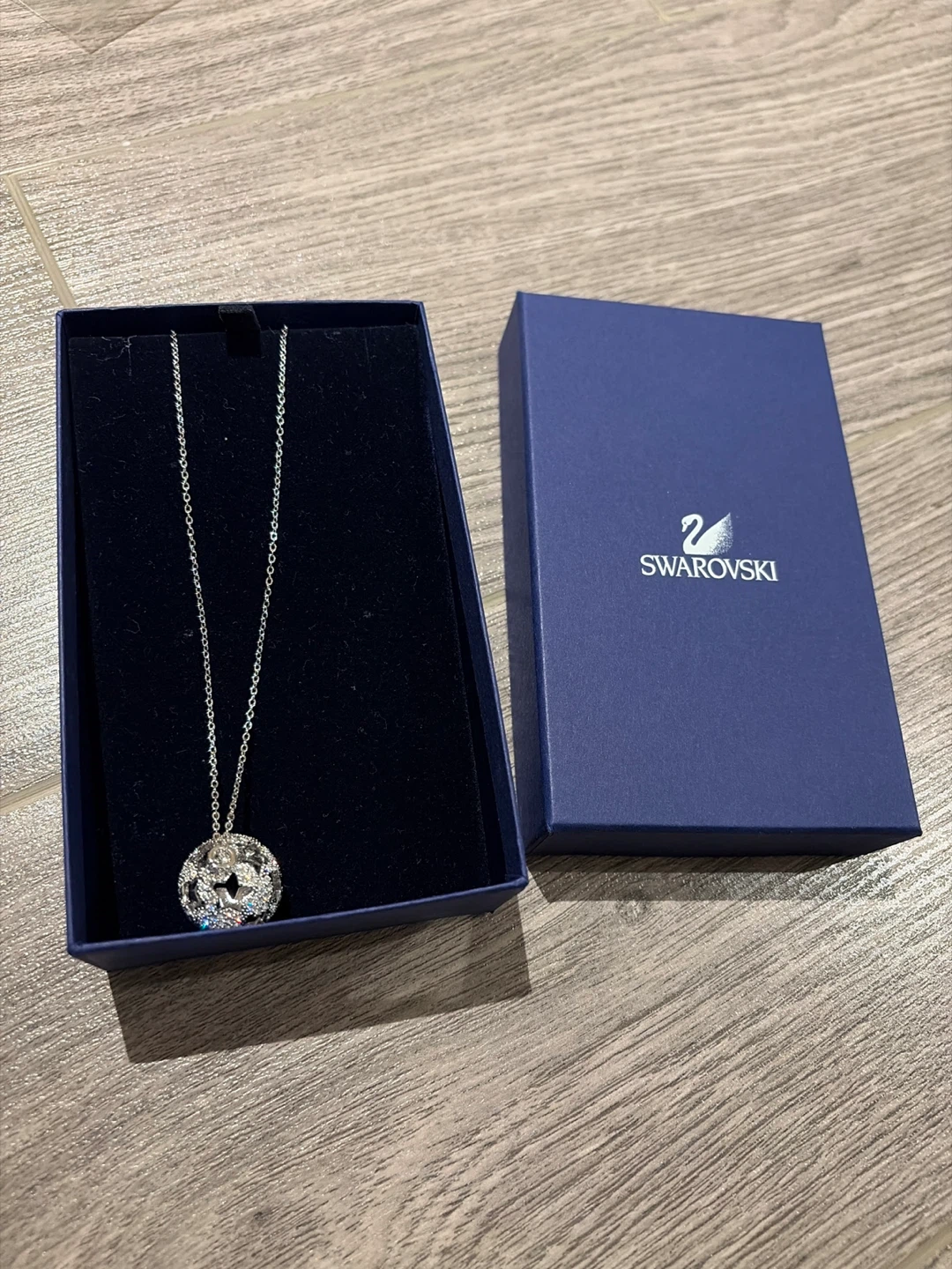 Swarovski Hemisphere Pendant Necklace